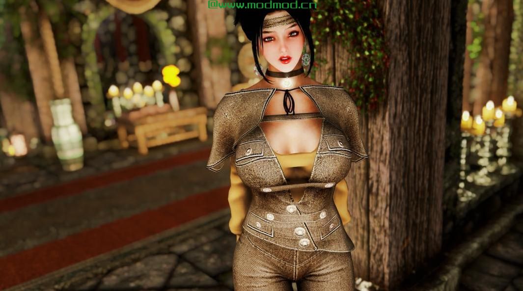 上古卷轴5：重置版MOD Ov Thief Armor  -  CBBE BodySlide
