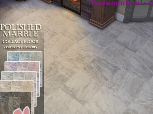 模拟人生4MOD Polished Marble Collage Floor 地板砖