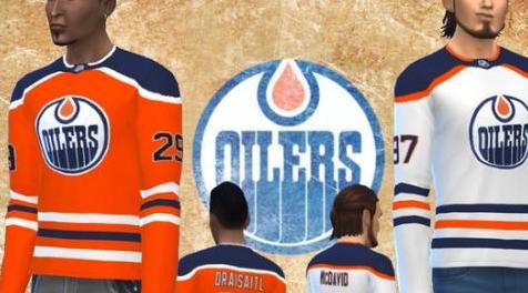 模拟人生4MOD Edmonton Oilers Jerseys 球衣