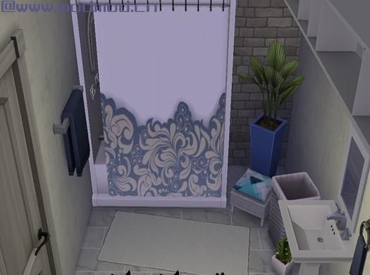 模拟人生4MOD Shower with style-REQUIRES PARENTHOOD 浴帘