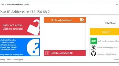 侠盗猎车手5「GTA5」Mod: GTA5O：具有多IP白名单的私人公共大厅