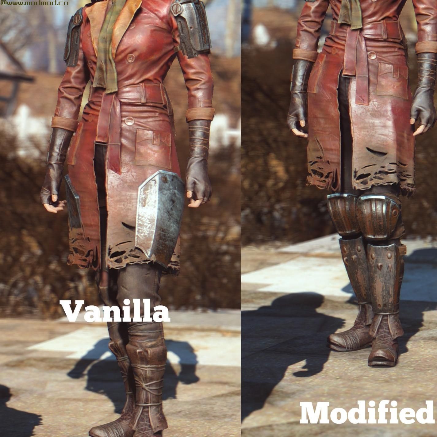 辐射4MOD 战斗腿甲变化