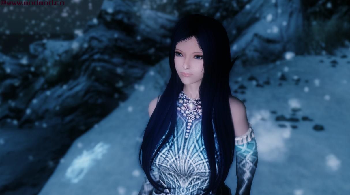 上古卷轴5：天际MOD 【天际丽人团】第二位成员 独立种族随从 丽人团魔法三魅之&mdash; 高冷冰霜女法 冰曛