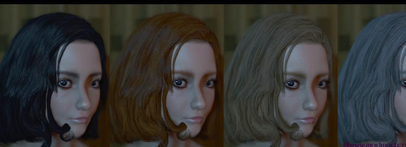 Oni香草头发重新纹理