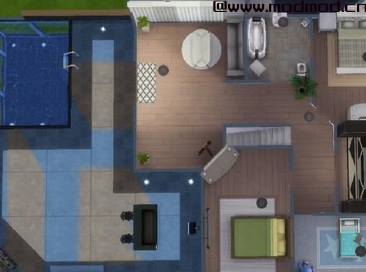 模拟人生4MOD MODERN FAMILY HOME 房子