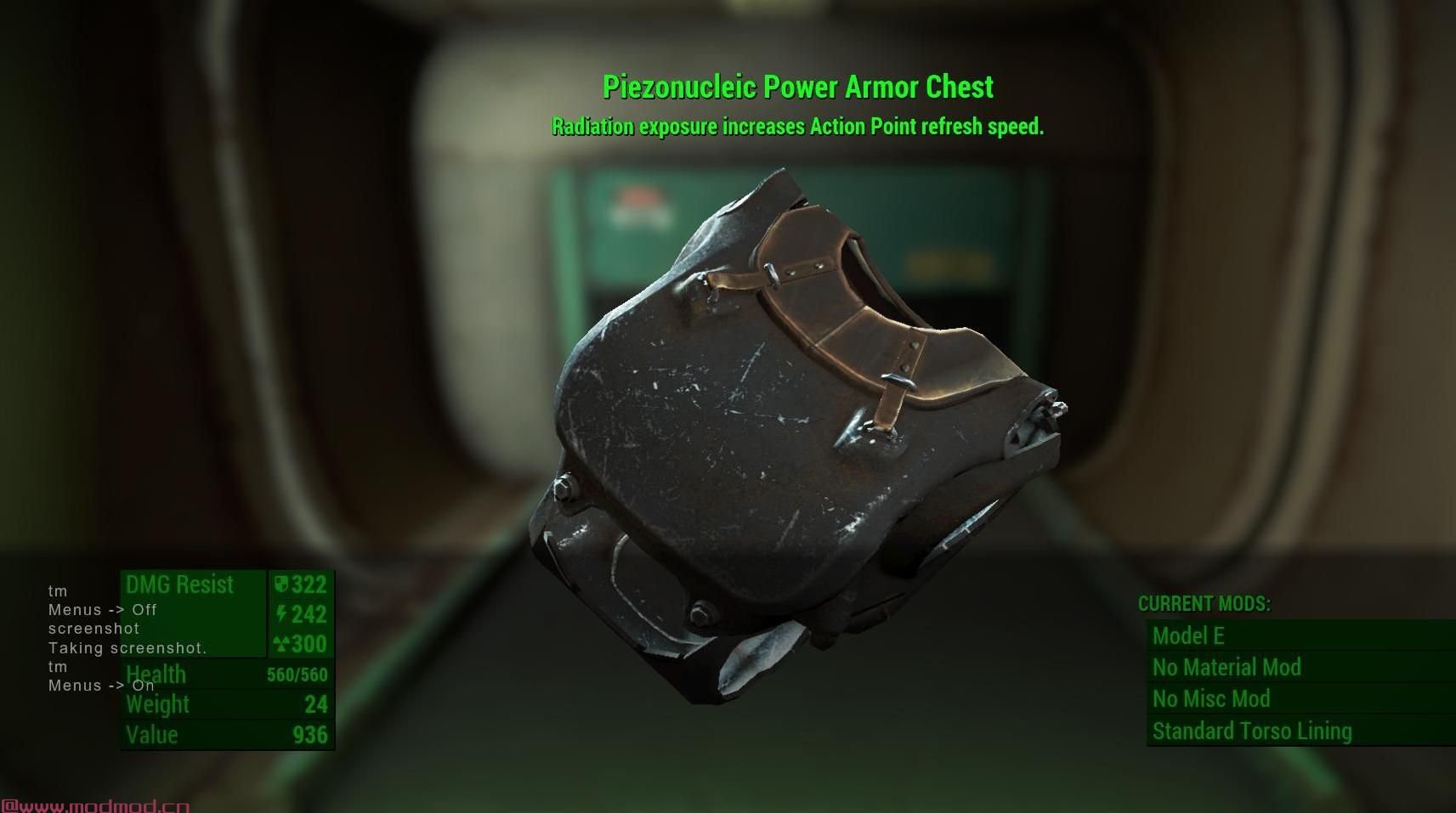 辐射4MOD 需要一些装配（动力装甲大修）