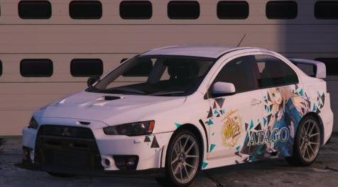 侠盗猎车手5「GTA5」Mod: 三菱Lancer EVO X FQ-400 Kantai系列