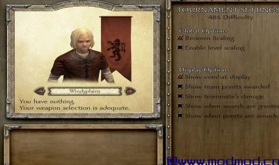骑马与砍杀MOD Tournament Play Enhancements - Modmerger Kit 锦标赛游戏增强