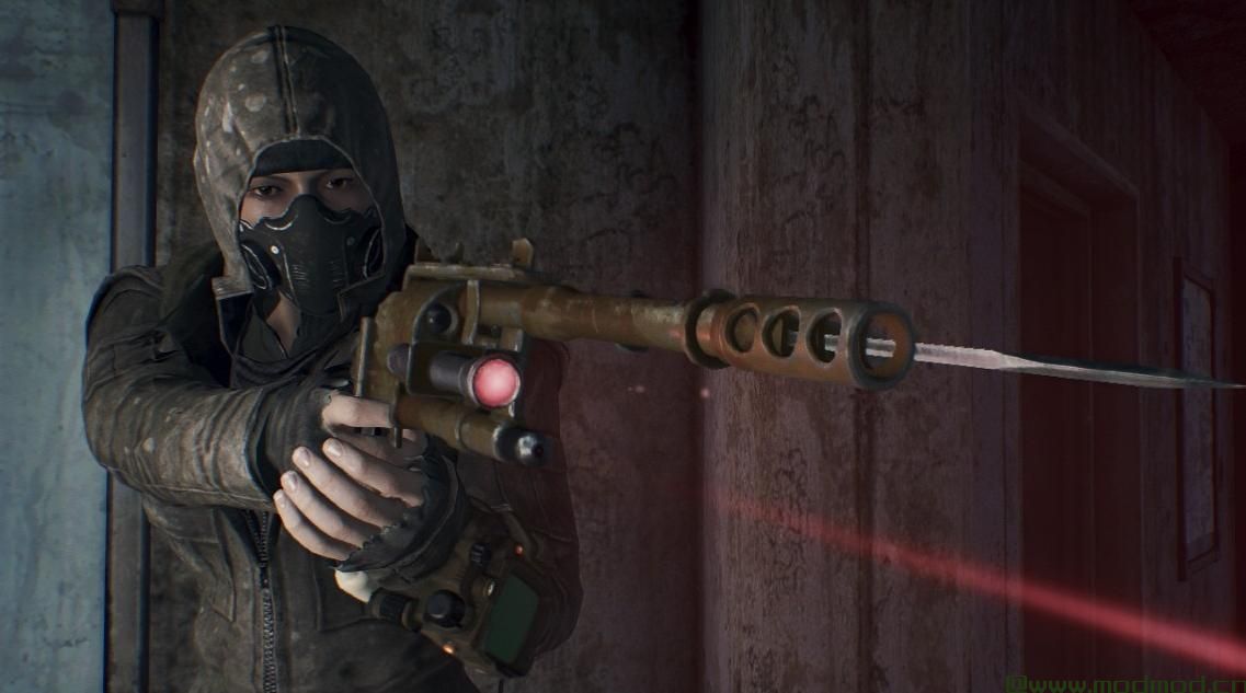 战术武器Mods  - 枪支手电筒 - 激光瞄准具 - 和更强的刺刀