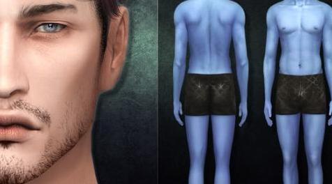 模拟人生4MOD Male skin 11 - OVERLAY 男性皮肤