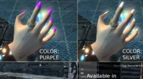 上古卷轴5：天际MOD Kaw Claws-Colored Long Nails （指甲mod）