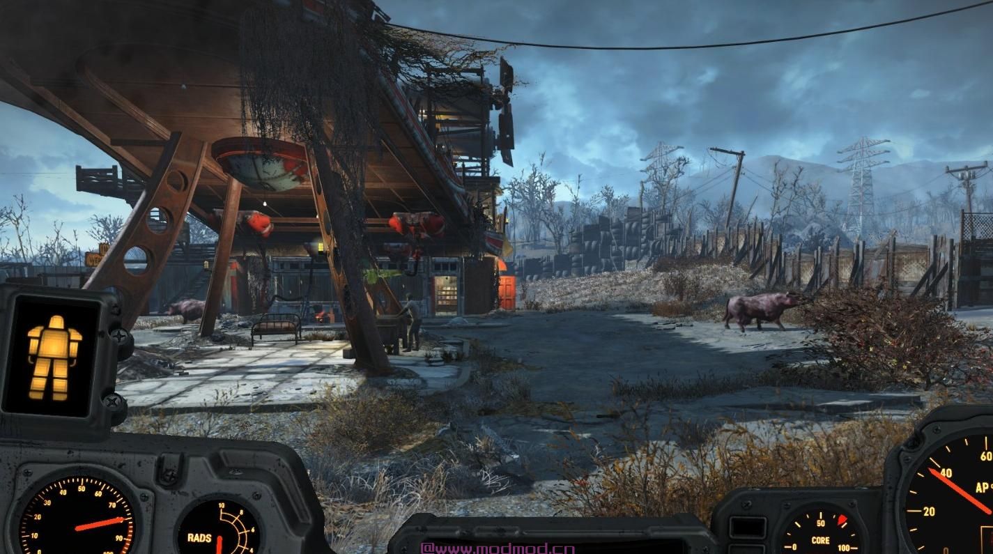 辐射4MOD Power Armor Hud  - 没有透明度