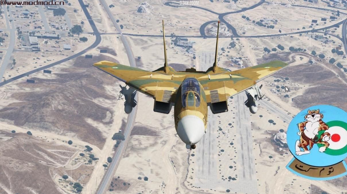 侠盗猎车手5「GTA5」Mod: 伊朗空军F-14A（IRIAF）皮肤