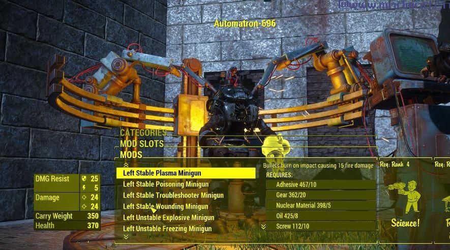 辐射4MOD 机器人 - 武器系统大修