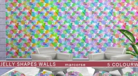 模拟人生4MOD Jelly Shapes Walls_marcorse 墙纸