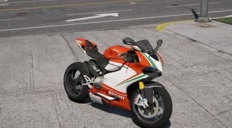 侠盗猎车手5「GTA5」Mod: 杜卡迪1199 Panigale（Tricolore油漆工作）