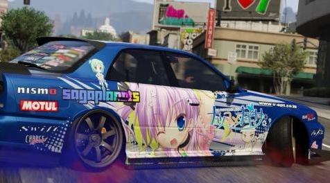 侠盗猎车手5「GTA5」Mod: ER34 25GT Turbo URAS痛车“ナツユメナギサ美浜羊”