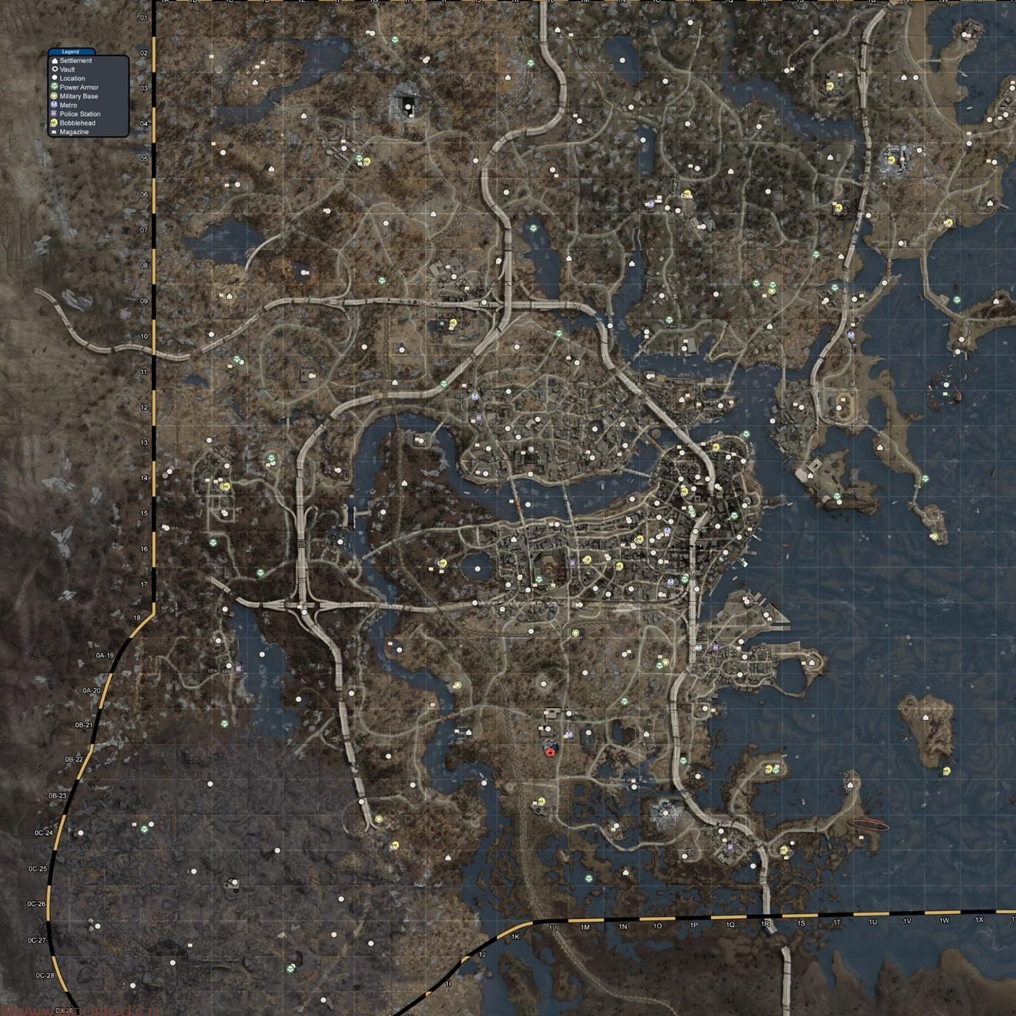 辐射4MOD 卫星彩色世界地图组合