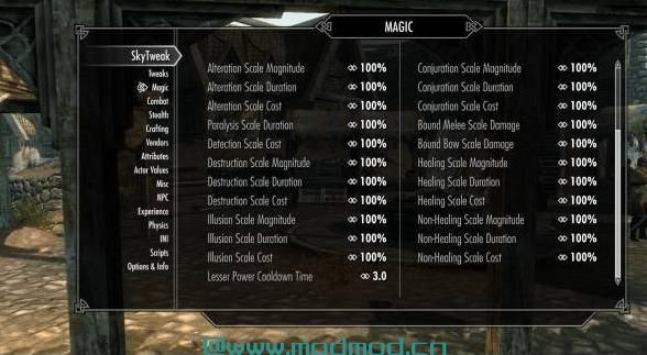 上古卷轴5：天际MOD SkyTweak&mdash;&mdash;功能强大的天际内置修改插件v6.22汉化版