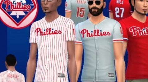 模拟人生4MOD Philadelphia Phillies jerseys 球衣