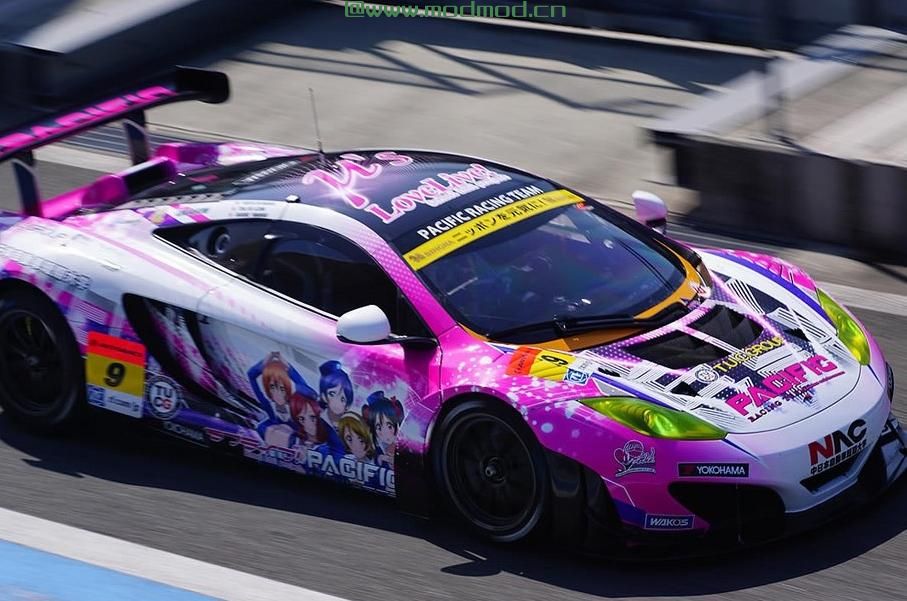 侠盗猎车手5「GTA5」Mod: SUPER GT 2015迈凯轮MP4-12C GT3太平洋赛车队[2K]