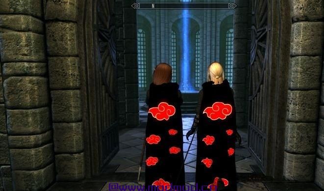 上古卷轴5：天际MOD Merta Assassin Armor & Sotteta Necromancer Outfit（黑色性感，经久不衰）