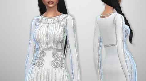 模拟人生4MOD Sequin Dress 连衣裙