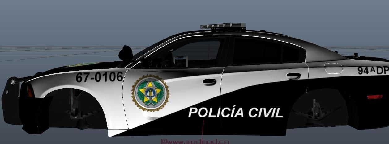 侠盗猎车手5「GTA5」Mod: 道奇充电器 -  Policia Civil（快速五） - 纹理