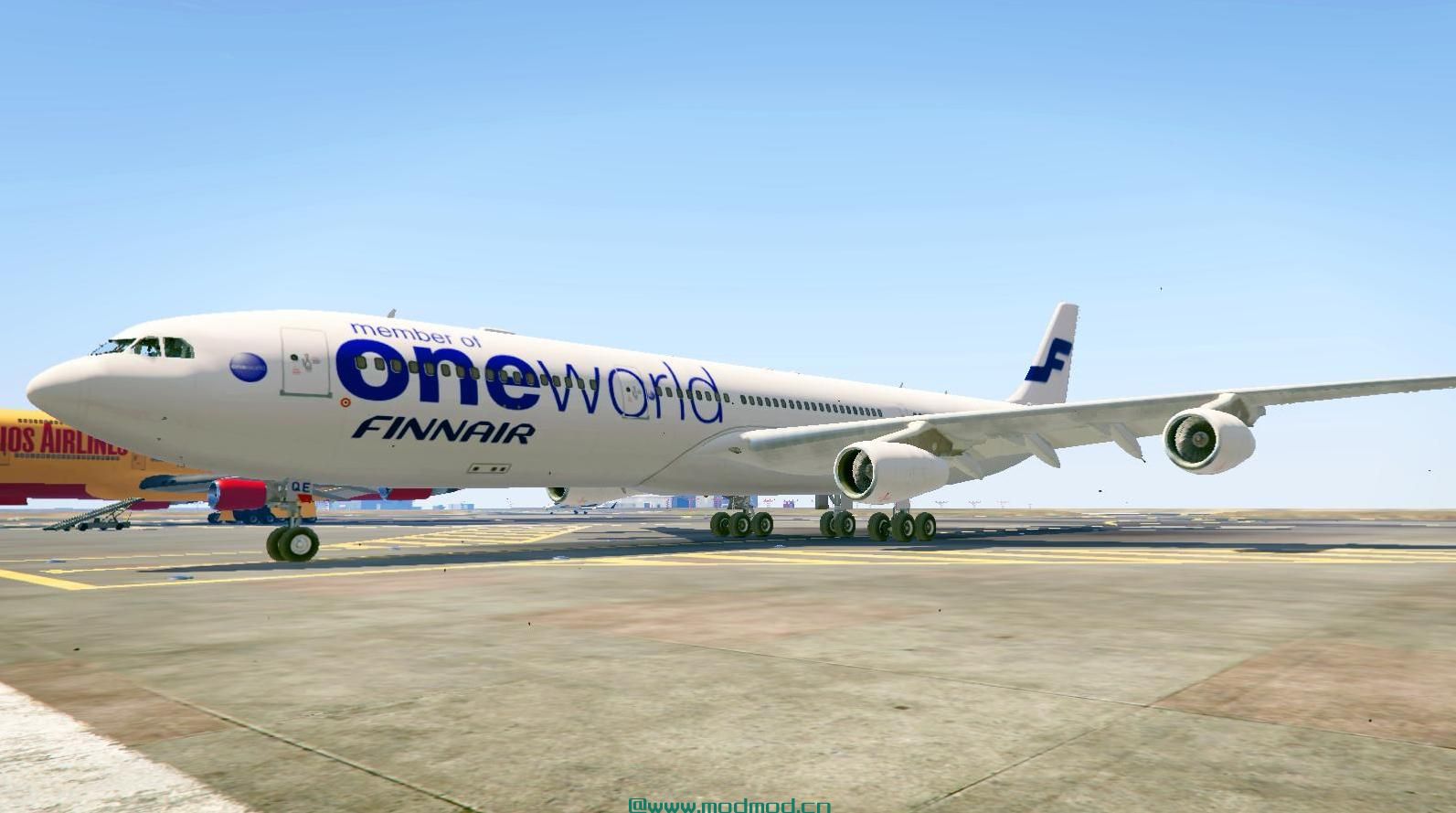 侠盗猎车手5「GTA5」Mod: 芬兰航空空客A340-300 Oneworld号衣