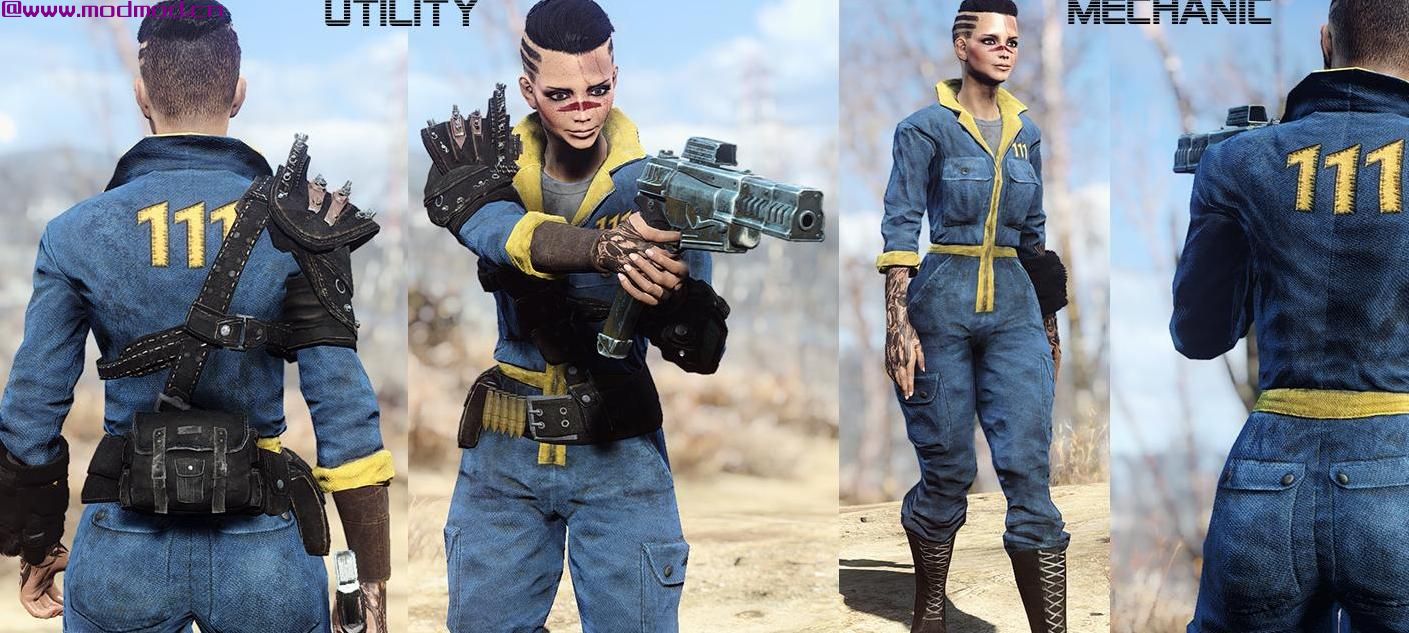 Eli’s Utility Jumpsuits - Vault - Factions - Camos (CBBE and