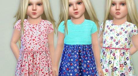 模拟人生4MOD Toddler Dresses Collection P83 幼儿服装