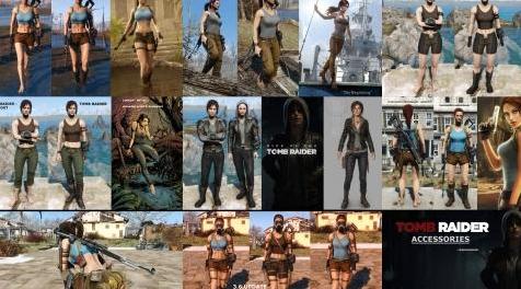 辐射4MOD 古墓丽影服装(EVB-CBBE)(AE-AWKCR)