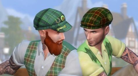 模拟人生4MOD SimmieV_St Patrick’s Day Caps and  Hats 帽子