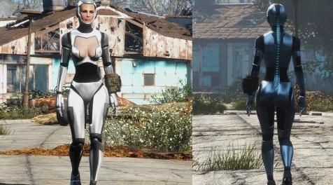 辐射4MOD Ashara FO4 Cyborg Armour - CBBE - BodySlide - Vanilla