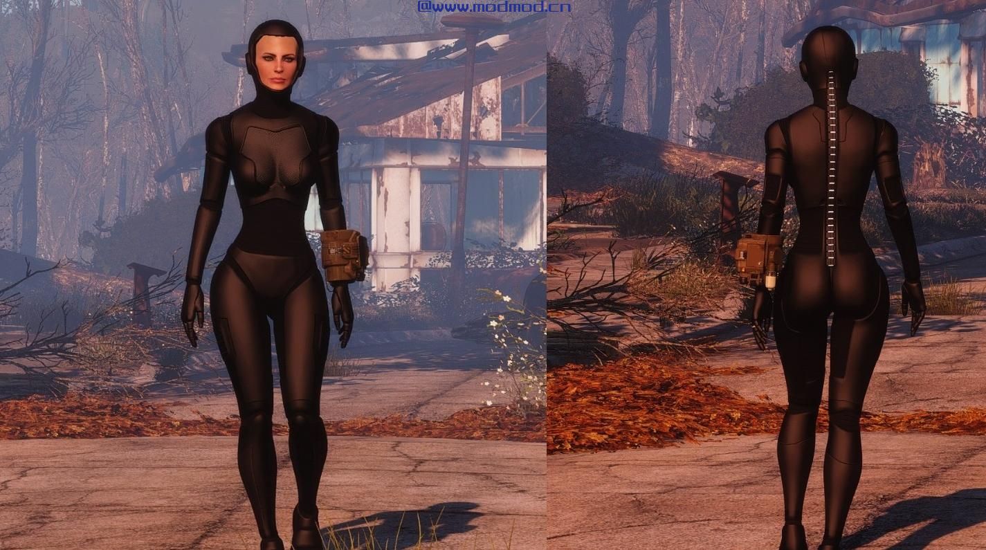 辐射4MOD Ashara FO4 Cyborg Armour - CBBE - BodySlide - Vanilla