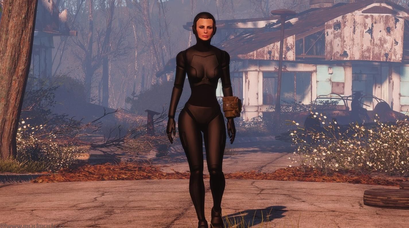 辐射4MOD Ashara FO4 Cyborg Armour - CBBE - BodySlide - Vanilla