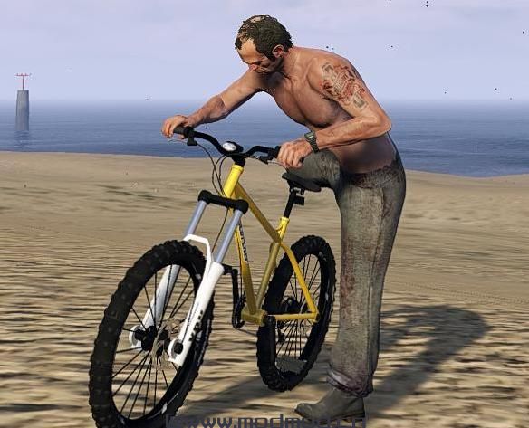 侠盗猎车手5「GTA5」Mod: 改装游戏的自行车动画修复