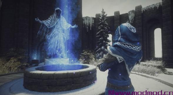 Blue Telvanni Mage Robes UNP---蓝色泰瓦尼法师长袍