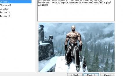 上古卷轴5：天际MOD Male Cleric Armor 男神职护甲纹身补丁