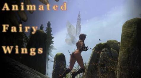 上古卷轴5：天际MOD Animated Fairy Wings 动态妖精之翼--V2.01-动态翅膀