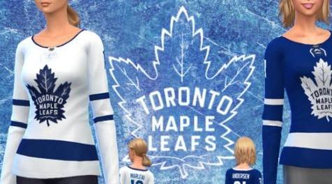 模拟人生4MOD Ladies Toronto Maple Leafs jerseys 球衣