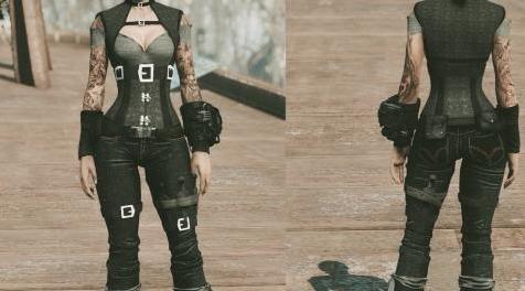 辐射4MOD Steampunk Gunslinger Outfit  -  Vanilla  -  CBBE