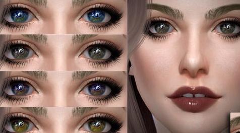 模拟人生4MOD S-Club WM ts4 Eyecolors 201905 眼影