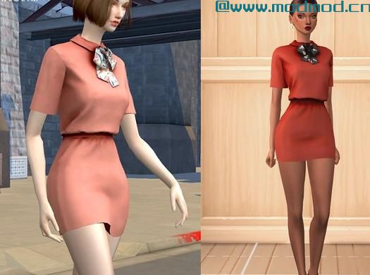 模拟人生4MOD ChloeM-Dree with Bowknot  服装