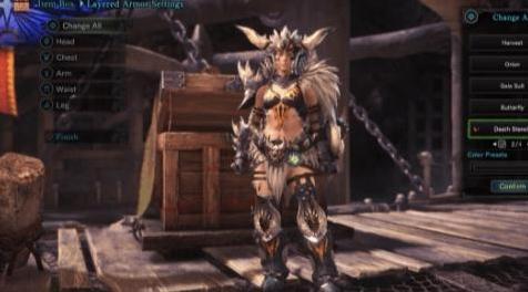 怪物猎人：世界MOD 用nergiganteα护甲替换死亡恶臭护甲