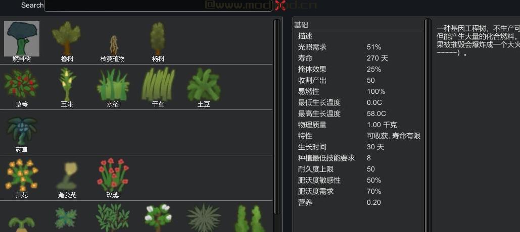 [Mod汉化][种植]Genetically Engineered Plants-基因工程植物