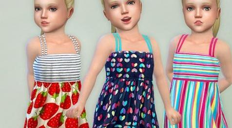 模拟人生4MOD Toddler Dresses Collection P84 幼儿连衣裙