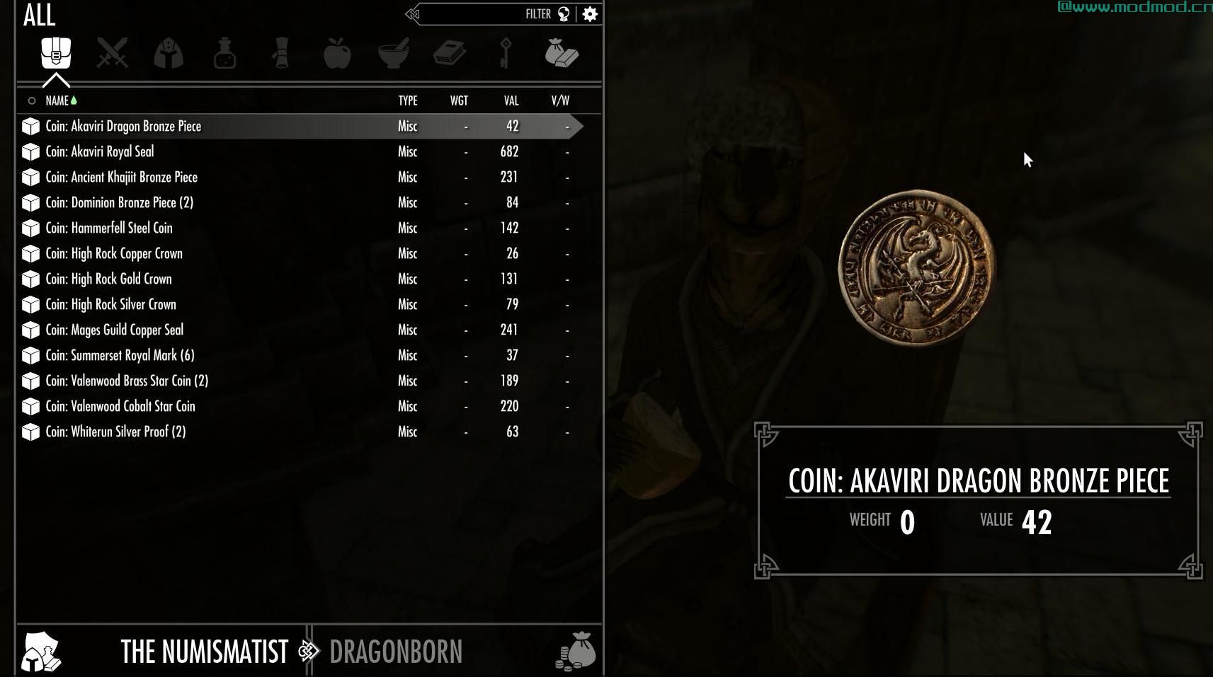 上古卷轴5：重置版MOD Dragonborn收藏家和供应商的遗产