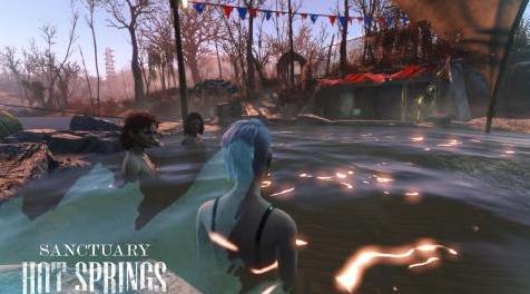 辐射4MOD Sanctuary Hot Springs Settlement和Home