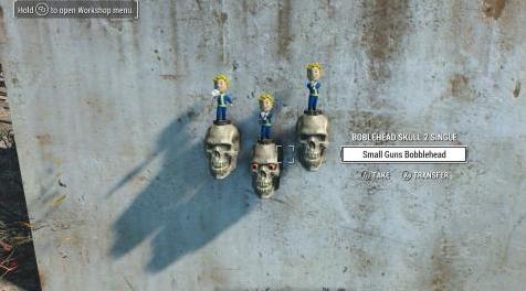 辐射4MOD 新的Craftable BobbleHead显示器 - 货架和动画头骨